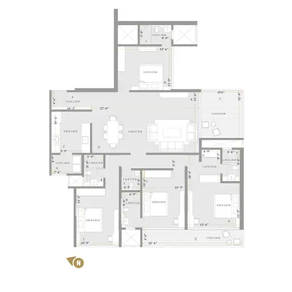 Tower - B 4 Bed Regal (Type 2C)